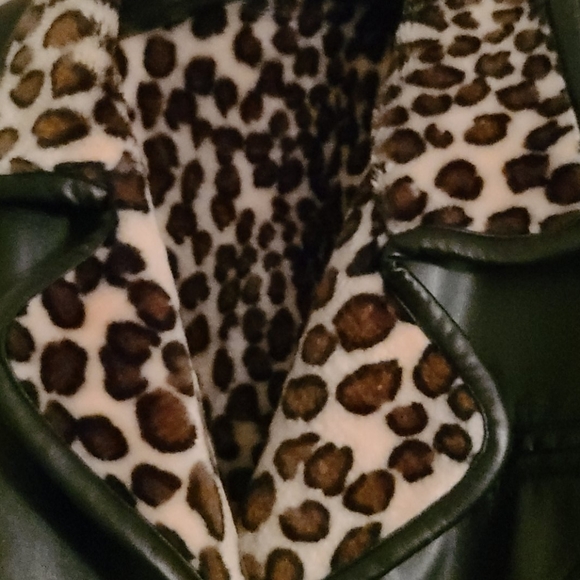 Leather leopard jacket - Picture 2 of 5